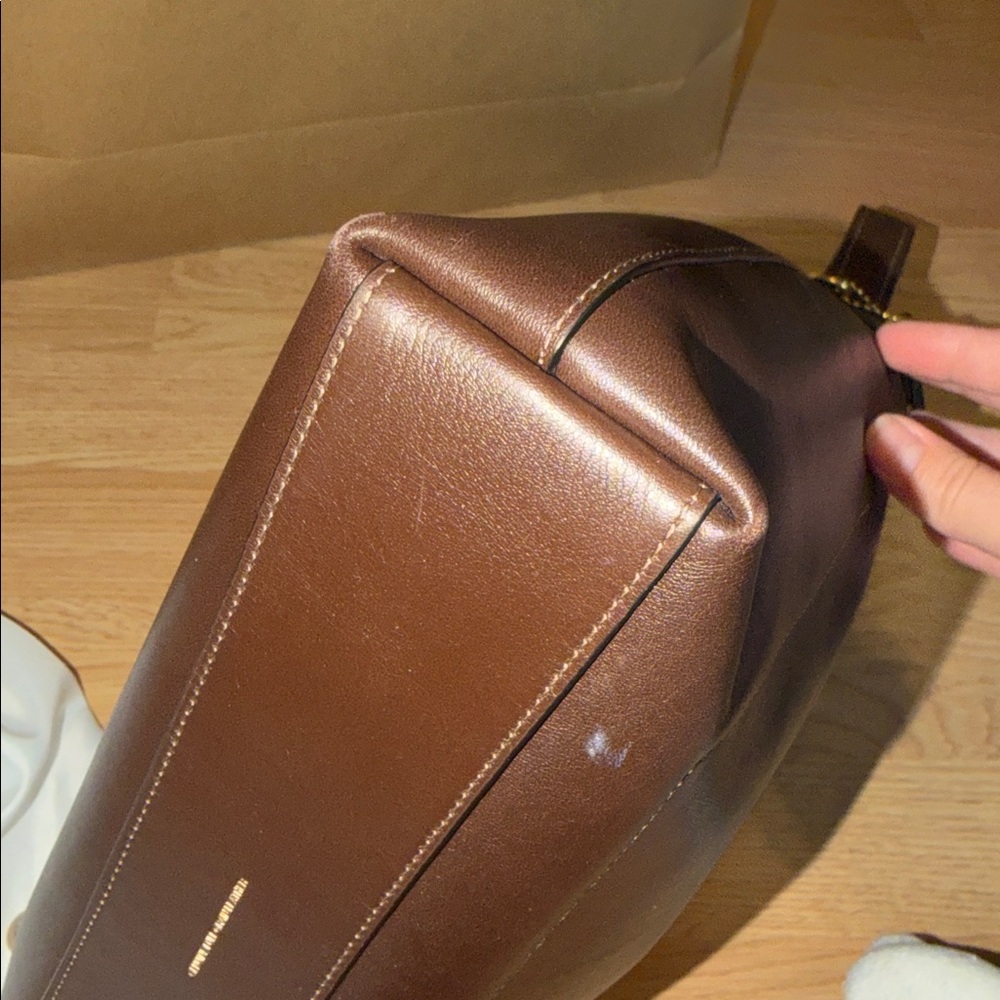 Coach Brooklyn 28 in Maple/Brown (purse charm not included) - Picture 14 of 15